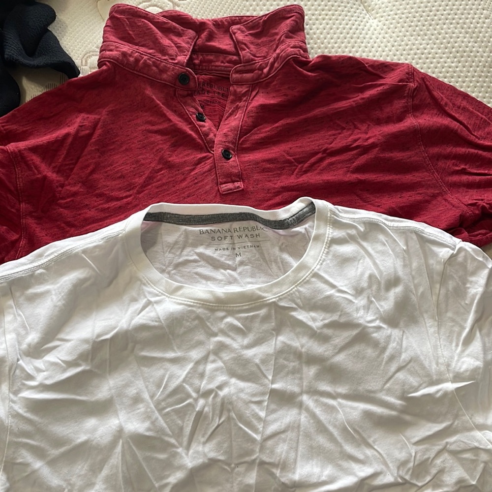 (2) banana republic shirts